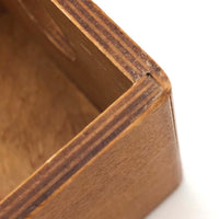 Lovely Mid-Century Puzzle Cube In Blonde Box with Peephole
