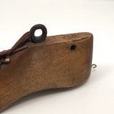 Wooden Shoe Form with Hooks and Laces