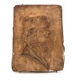 Evocative 1877 Plaster Portrait Mold of Bearded Gentleman