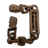Carved Whimsy Chain with Cages and Heads!