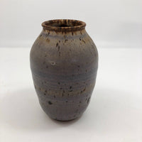Purplish Glazed Earthenware Bud Vase