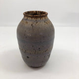 Purplish Glazed Earthenware Bud Vase