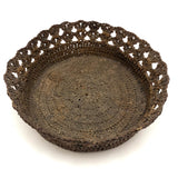 19th Century Sailor Made Macrame Basket with Flared Edge