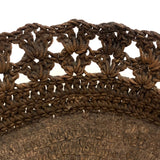 19th Century Sailor Made Macrame Basket with Flared Edge
