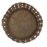 19th Century Sailor Made Macrame Basket with Flared Edge