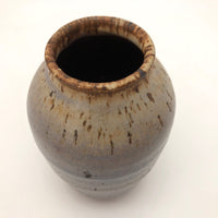 Purplish Glazed Earthenware Bud Vase