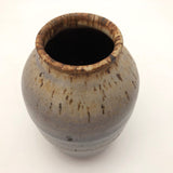 Purplish Glazed Earthenware Bud Vase