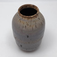Purplish Glazed Earthenware Bud Vase