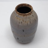 Purplish Glazed Earthenware Bud Vase