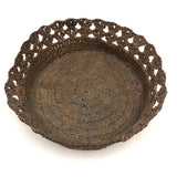 19th Century Sailor Made Macrame Basket with Flared Edge