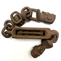 Carved Whimsy Chain with Cages and Heads!