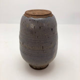 Purplish Glazed Earthenware Bud Vase