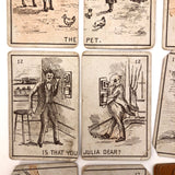Fantastic Antique Old Maid Playing Card Deck, Presumed British
