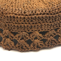 19th Century Sailor Made Macrame Basket with Flared Edge