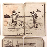 Fantastic Antique Old Maid Playing Card Deck, Presumed British