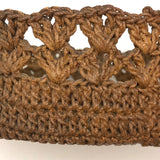 19th Century Sailor Made Macrame Basket with Flared Edge