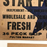 Set of Three Old Fishmonger Delivery Slips with Great Graphics