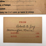 Set of Three Old Fishmonger Delivery Slips with Great Graphics