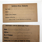 Set of Three Old Fishmonger Delivery Slips with Great Graphics