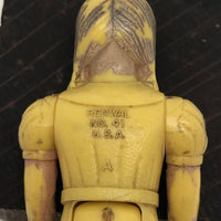 Weird, Wonderful Renwal 1940s Yellow Jointed Dollhouse Girl