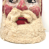 Fabulous c. 1940s Handmade Papier Mache Santa Claus Mask