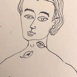 Helen Wagner Malta 1930s Drawing of Tattooed Woman with Eyes All Over!
