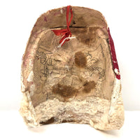 Fabulous c. 1940s Handmade Papier Mache Santa Claus Mask