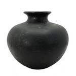 Large Black Pottery Jug / Vase, Presumed South American