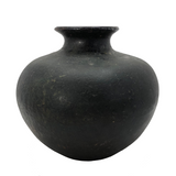Large Black Pottery Jug / Vase, Presumed South American