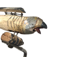 Wonderful Carved, Painted Antique Mechanical Birds - Sold Individually