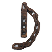 Two Balls in Cage with Chain Old Whittled Whimsy