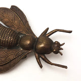 Finely Detailed Cast Copper Bee (or Fly?) Pin