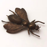 Finely Detailed Cast Copper Bee (or Fly?) Pin