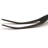 Old Hand-forged Meat Fork with Eponymously Carved Wooden Handle