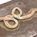 Fabulous Lidded Pottery Snake Box