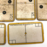 Charles Goodall London Well Worn Antique Double Nine Playing Card Dominoes
