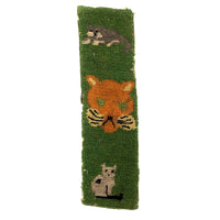 Old Needlepoint Bookmark with Three Cats
