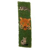 Old Needlepoint Bookmark with Three Cats