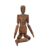 Antique Carved, Articulated Figure (Minus One Leg!)