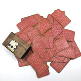 Charles Goodall London Well Worn Antique Double Nine Playing Card Dominoes