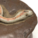 Fabulous Lidded Pottery Snake Box