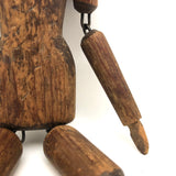 Antique Carved, Articulated Figure (Minus One Leg!)