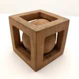 Big Ball in Cage Whimsy - 3 Inch Cube