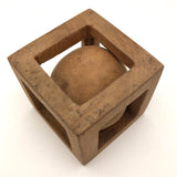Big Ball in Cage Whimsy - 3 Inch Cube