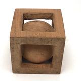 Big Ball in Cage Whimsy - 3 Inch Cube