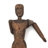 Antique Carved, Articulated Figure (Minus One Leg!)