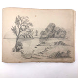 Luthera M. Whitney's Charming Antique Sketchbook, Full