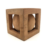 Big Ball in Cage Whimsy - 3 Inch Cube