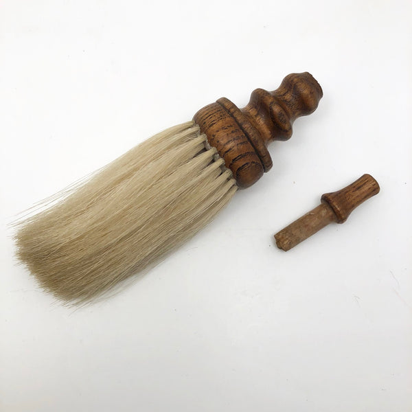 Antique Horse Hair Brush w/ Turned Wood Handle C.1880 11 - Ruby Lane