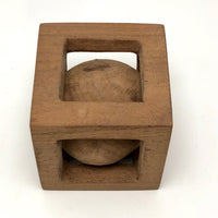 Big Ball in Cage Whimsy - 3 Inch Cube